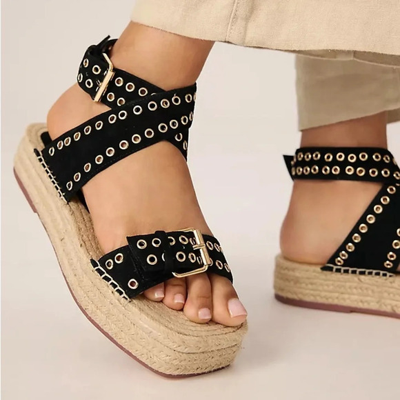 CAVERLEY Spy Espadrille Sandals Size 41/10 - Picture 3 of 9